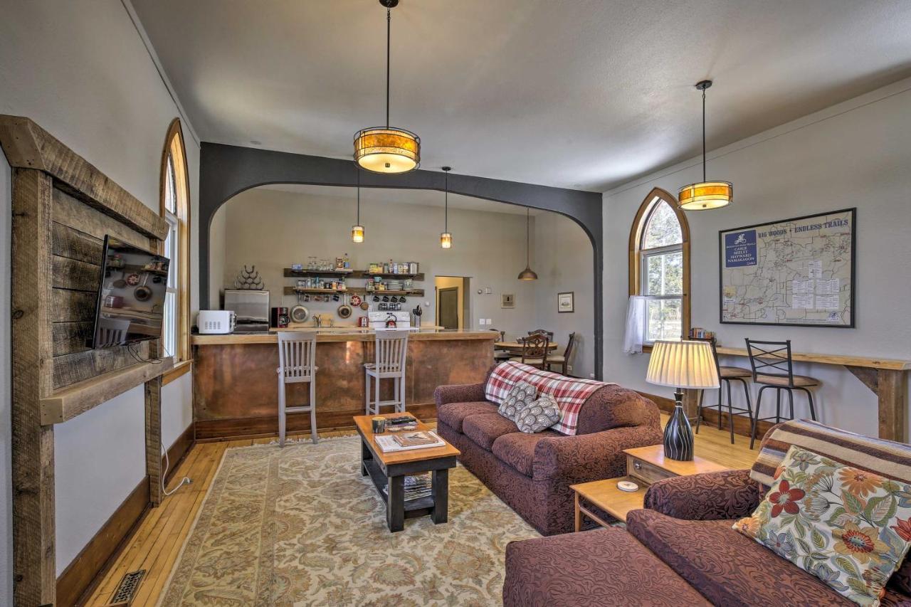Renovated Historic Church Along Namekagon River! Seeley Exterior foto