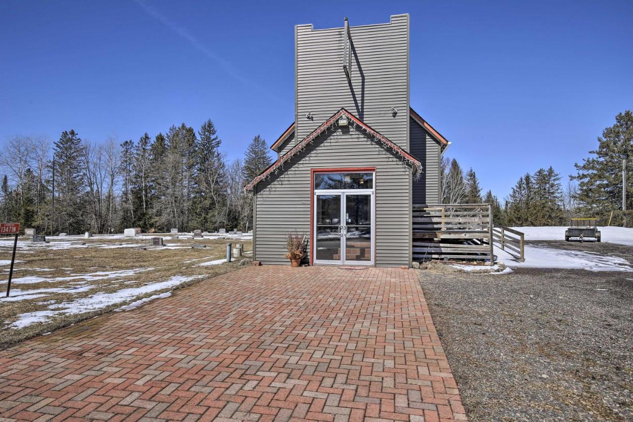 Renovated Historic Church Along Namekagon River! Seeley Exterior foto
