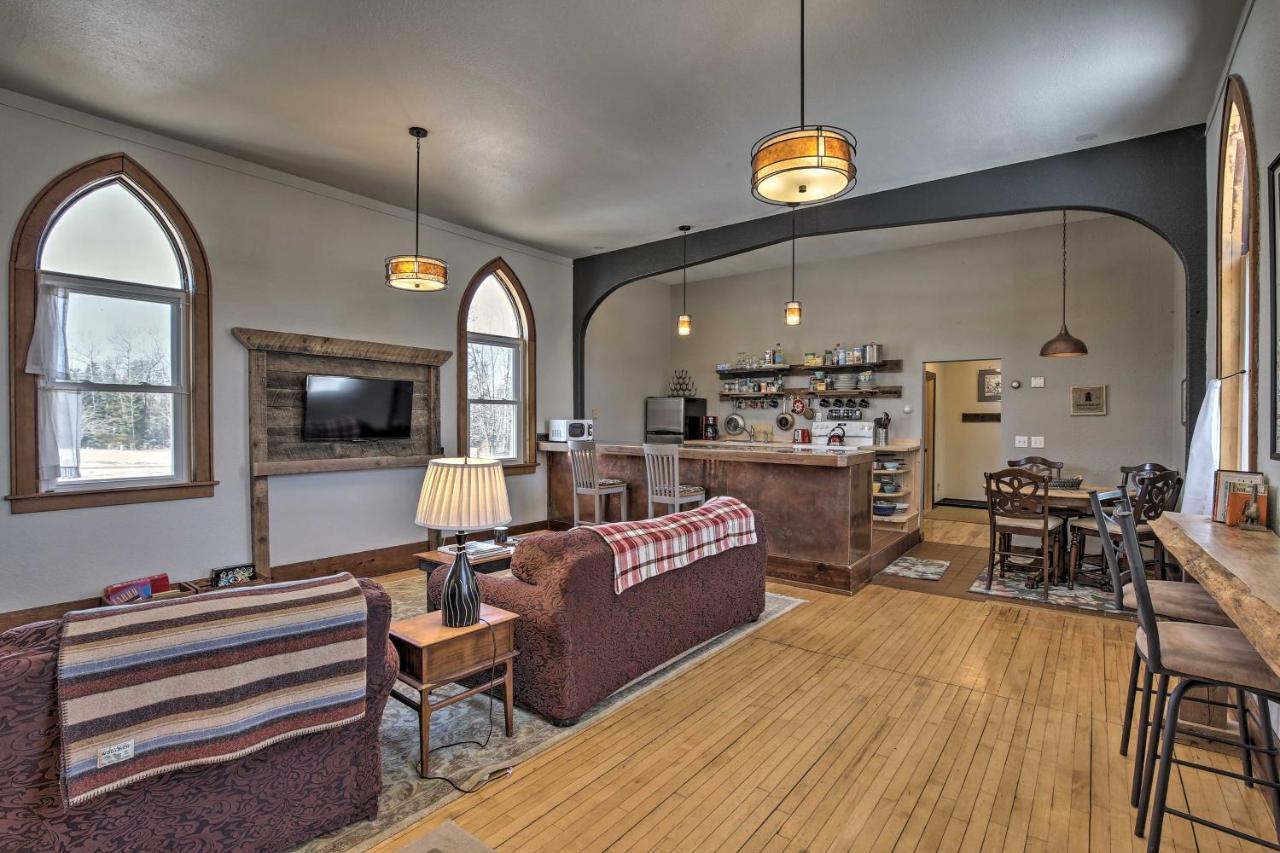 Renovated Historic Church Along Namekagon River! Seeley Exterior foto