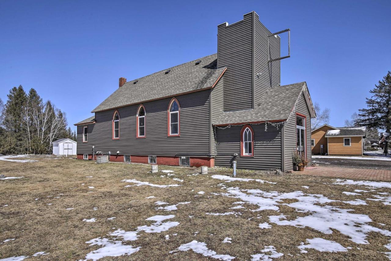 Renovated Historic Church Along Namekagon River! Seeley Exterior foto